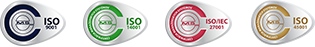 ISO certificate icons 