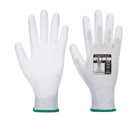 Antistatické rukavice Portwest A199 PU Palm sivé veľ. L/9