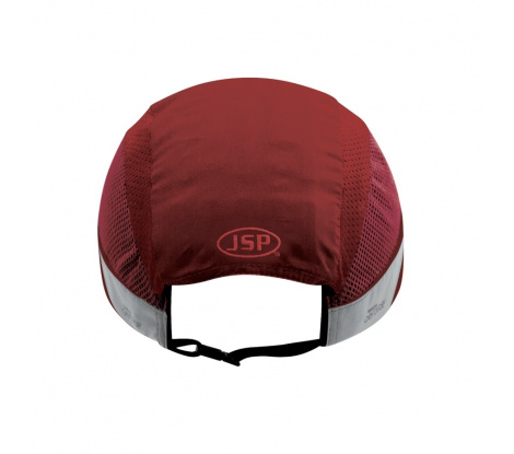 Bezpečnostná čiapka s výstuhou JSP HARDCAP AEROLITE s 2,5 cm šiltom - červená