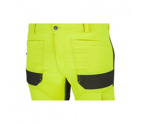 Pánske reflexné pracovné nohavice Bennon Erebos Trousers trieda 2 Hi-Viz, čierno-žlté, veľ. 58