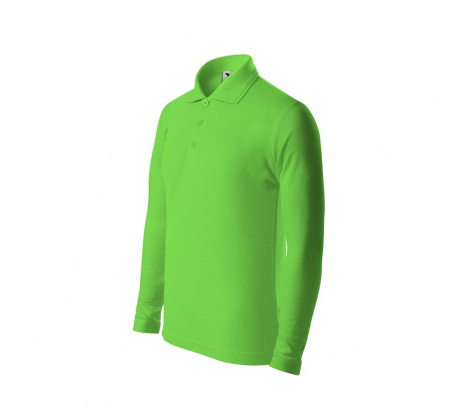 Polokošeľa detská MALFINI® Pique Polo LS 241 green apple veľ. 134 cm/8 rokov