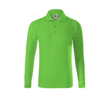 Polokošeľa detská MALFINI® Pique Polo LS 241 green apple veľ. 146 cm/10 rokov