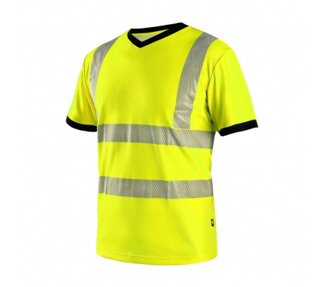 Reflexné tričko CXS RIPON žlto-čierne veľ. S