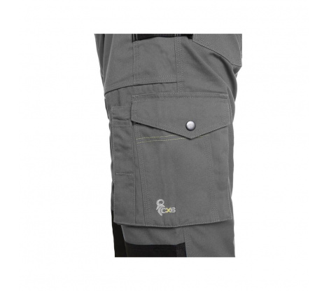 Pánske nohavice na traky CXS STRETCH, šedo-čierne, veľ. 54