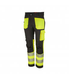 Pánske reflexné pracovné nohavice Bennon Erebos Trousers trieda 1 Hi-Viz